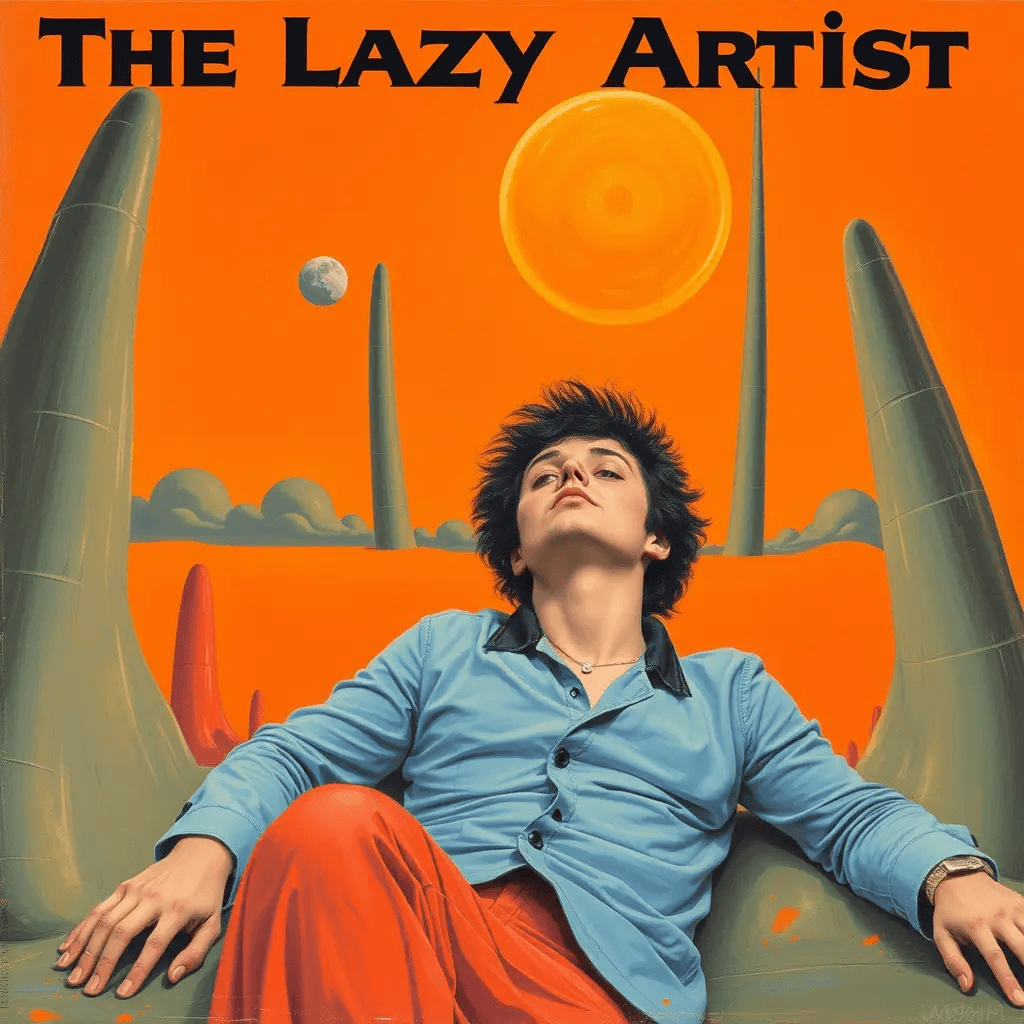 The Lazy Artist cover art — generated on the platform